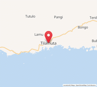 Map of Tilamuta, Gorontalo