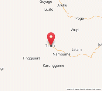 Map of Tiom, Highland Papua