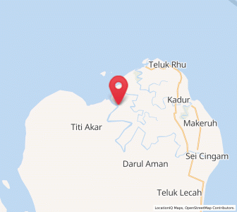 Map of Titi Akar, Riau