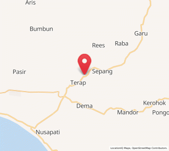 Map of Toho, West Kalimantan