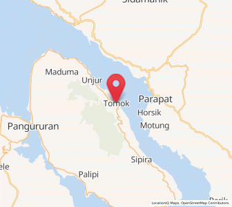 Map of Tomok Bolon, North Sumatra
