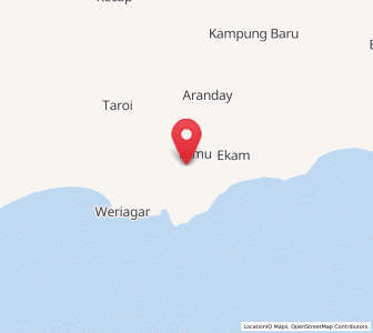 Map of Tomu, West Papua