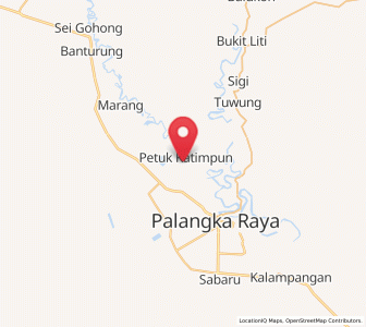 Map of Tongkiling, Central Kalimantan