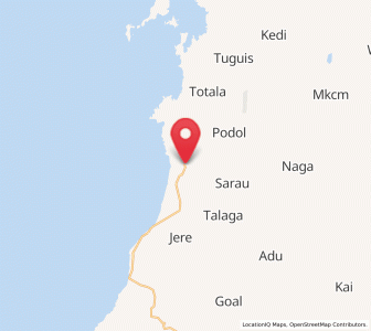 Map of Tongutisungi, North Maluku