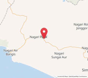 Map of Ujung Gading, West Sumatra