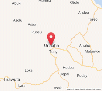 Map of Unaaha, Southeast Sulawesi