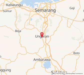 Map of Ungaran, Central Java