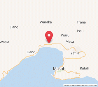 Map of Waipia, Maluku