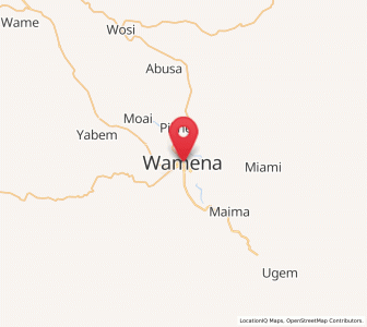 Map of Wamena, Highland Papua