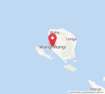 Map of Wanci, Southeast Sulawesi