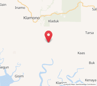 Map of Wanurian, Southwest Papua