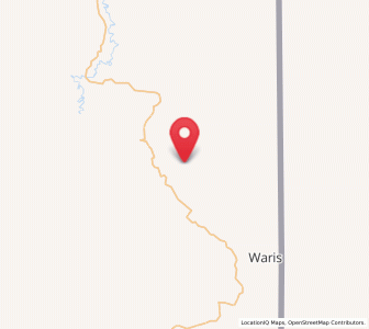 Map of Waris, Papua