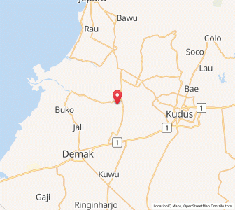 Map of Welahan, Central Java