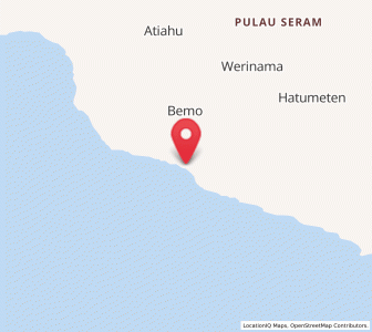Map of Werinama, Maluku