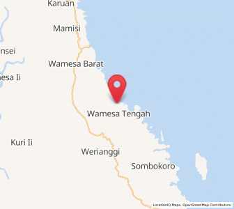 Map of Windesi, West Papua