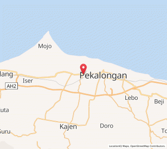 Map of Wiradesa, Central Java