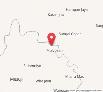Map of Wiralaga Mulya, Lampung