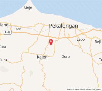 Map of Wonopringgo, Central Java