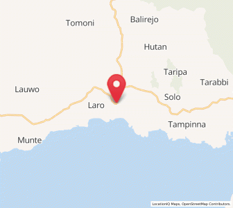 Map of Wotu, South Sulawesi