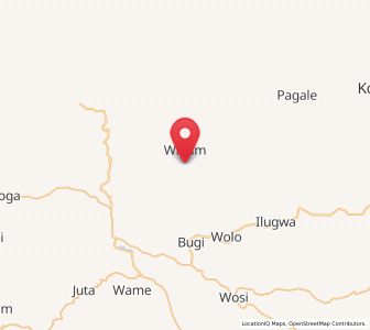 Map of Wurigelebur, Highland Papua