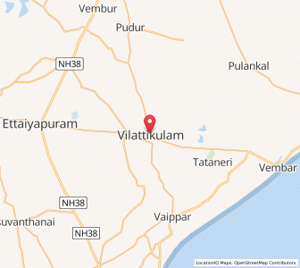 Map of Vilattikulam, Tamil Nadu