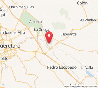 Map of Agua Azul, Querétaro
