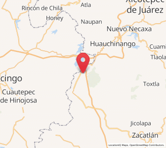 Map of Beristain, Puebla