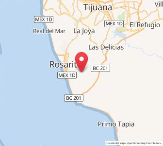 Map of Ciudad Morelos, Baja California
