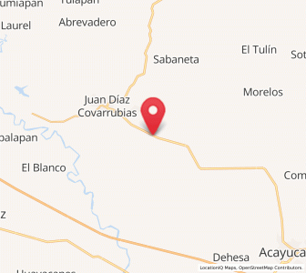 Map of Corral Nuevo, Veracruz