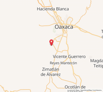 Map of Cuilapan de Guerrero, Oaxaca
