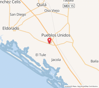 Map of El Rosario, Sinaloa