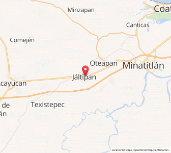 Map of Jáltipan de Morelos, Veracruz