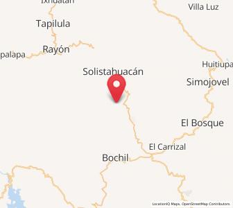 Map of Maravillas, Chiapas