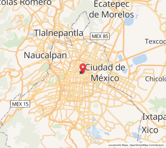 Map of Mexico City, Mexico City