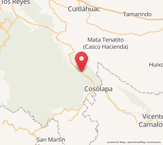 Map of Motzorongo, Veracruz