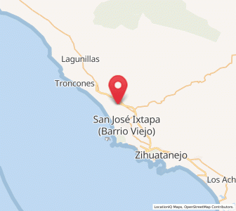 Map of Pantla, Guerrero