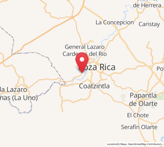 Map of Ricardo Flores Magón, Veracruz
