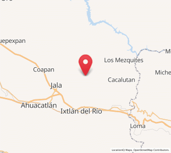 Map of Rosa Blanca, Nayarit