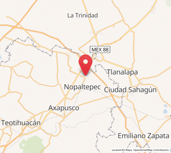 Map of San Felipe Teotitlán, México