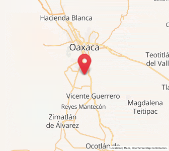 Map of San Juan Bautista la Raya, Oaxaca