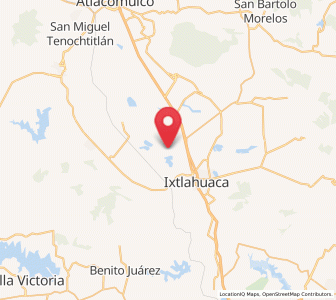 Map of San Mateo Ixtlahuaca, México