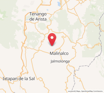 Map of San Miguel Tecomatlán, México