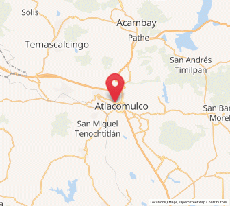 Map of Santa Cruz Bombatevi, México