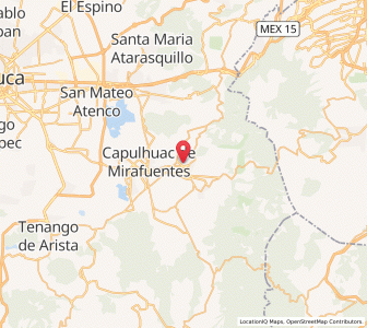 Map of Santiago Tílapa, México