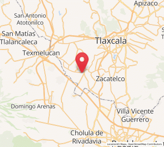 Map of Santo Tomás la Concordia, Tlaxcala