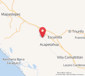 Map of Soconusco, Chiapas