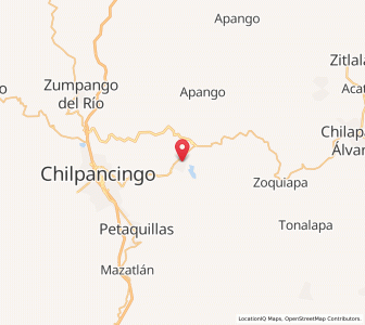 Map of Tixtla de Guerrero, Guerrero