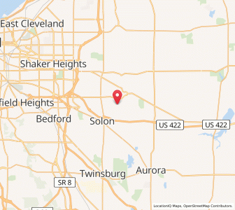 Map of Bentleyville, Ohio