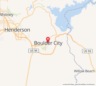 Map of Kota Boulder, Nevada