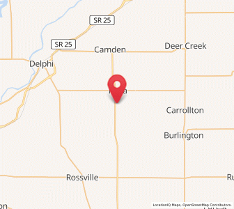 Map of Bringhurst, Indiana
